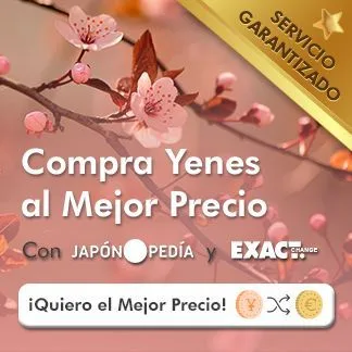 Comprar yenes. Exact Change.