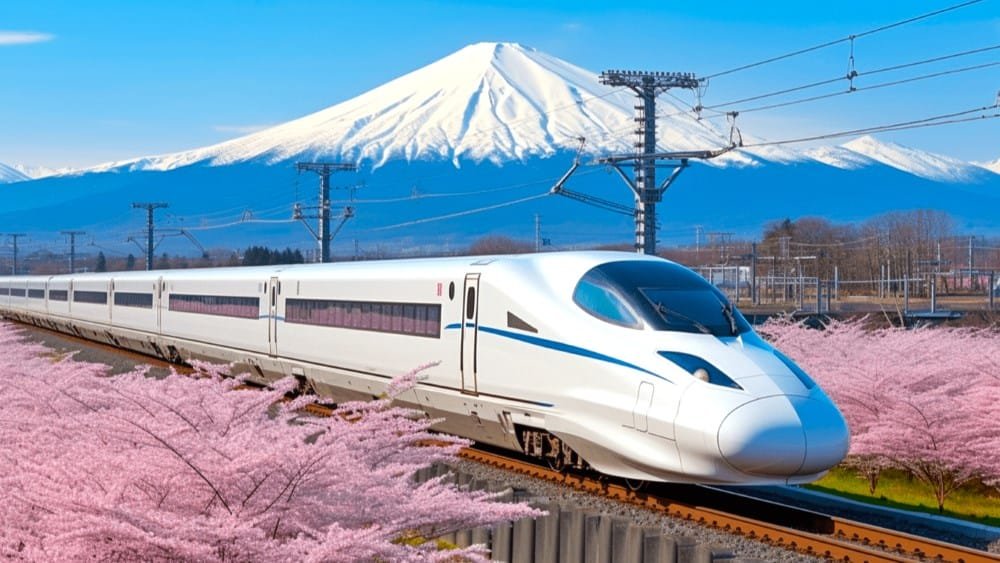 Billetes para el tren de alta velocidad de Japón.