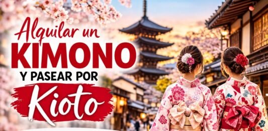 Tienda de alquiler de kimono en Kioto