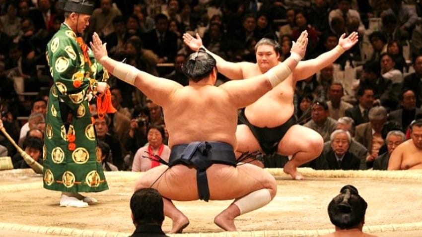 Torneo de sumo en Japón