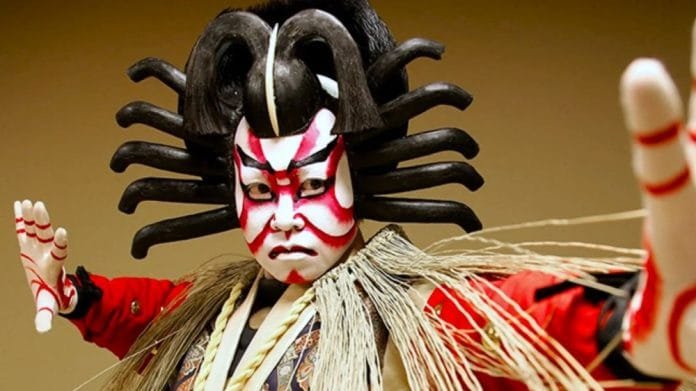 Obra de teatro kabuki en Tokio