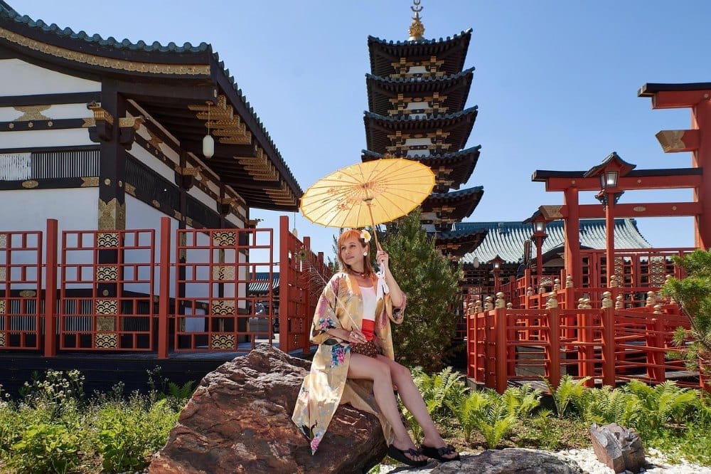 Horario de tiendas de kimonos en Japón
