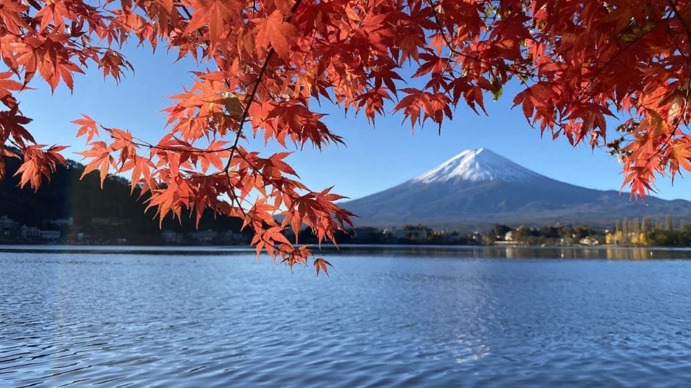 Monte Fuji en otoño