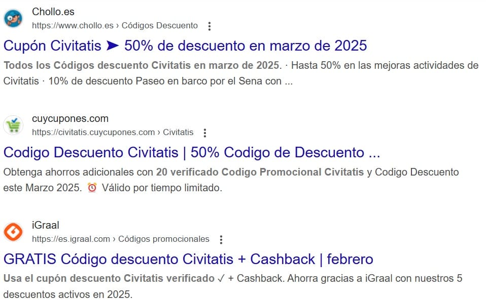 Cupones descuento de Civitatis
