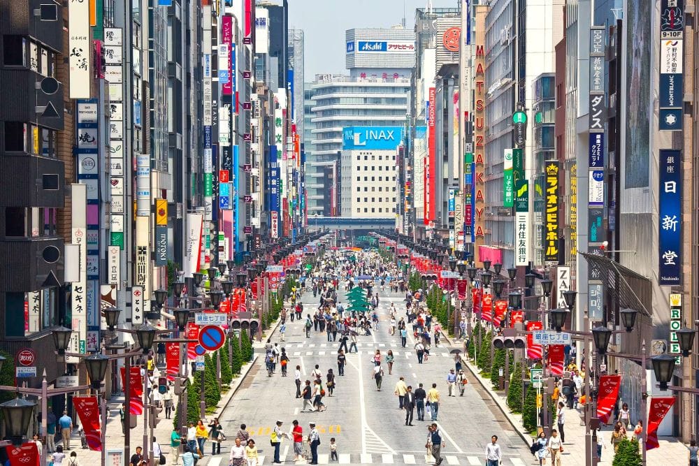 Free tour por Ginza en español.