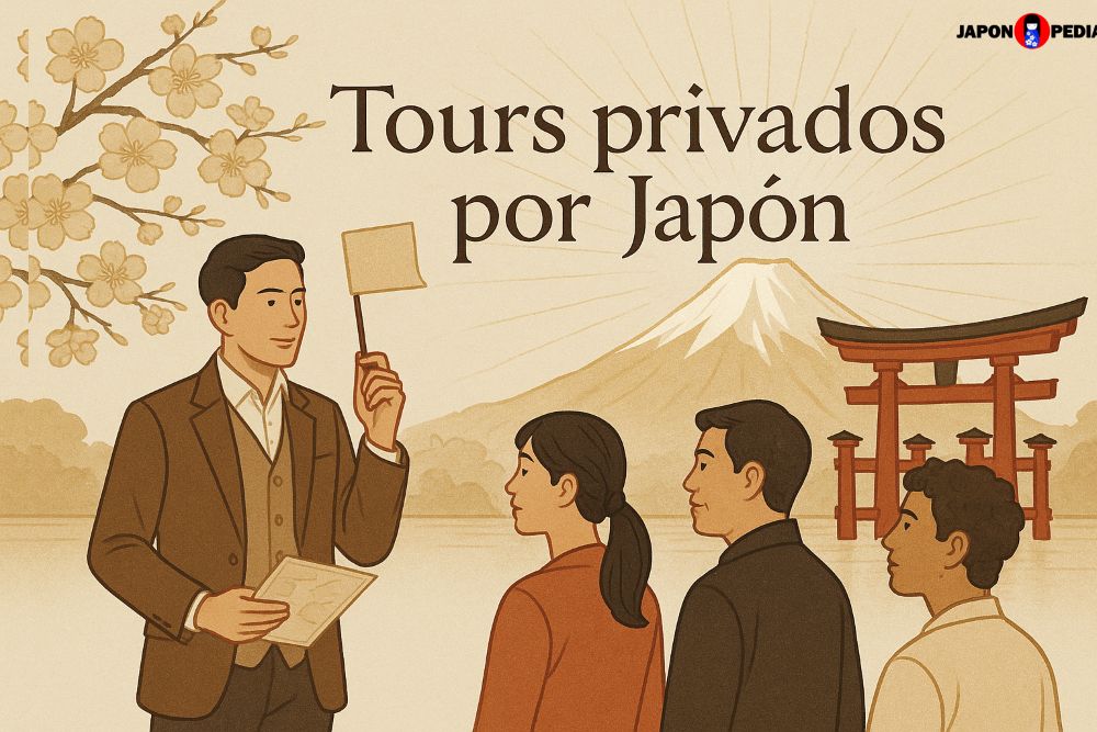 Guía realizando un tour privado por Japón