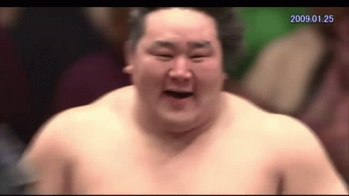 Luchador de sumo en un torneo de Tokio