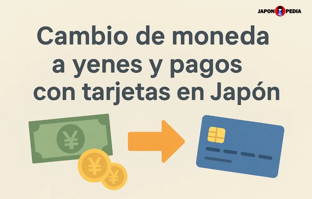Cambiar a yenes y pagos con tarjetas en Japón