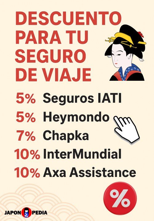 Descuentos para seguros viaje a Japón
