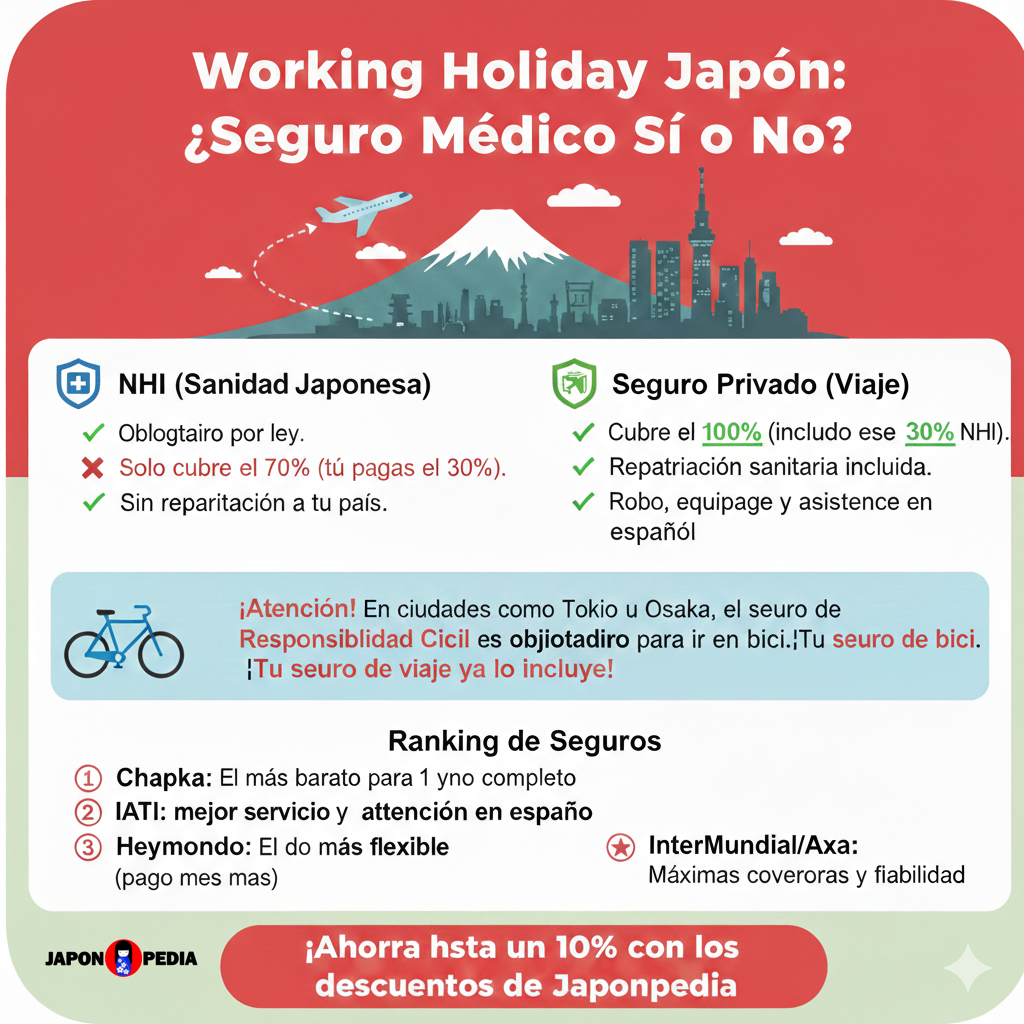 Seguro de viaje Working Holiday japonés