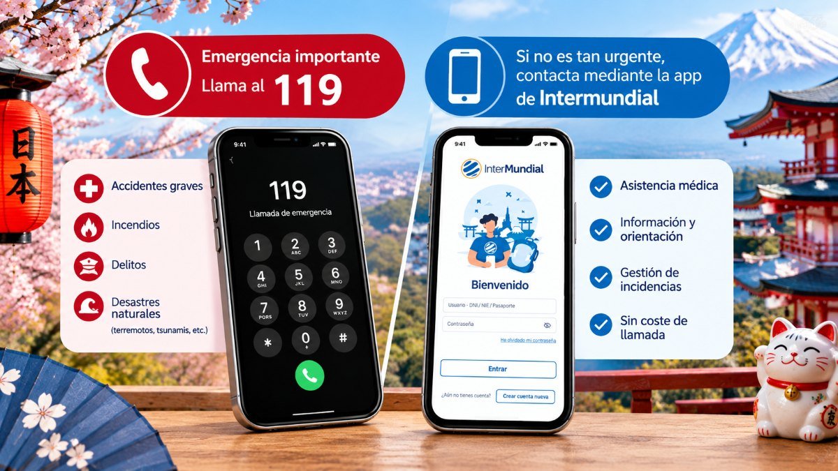 Guia de uso de la app de Intermundial en Japón